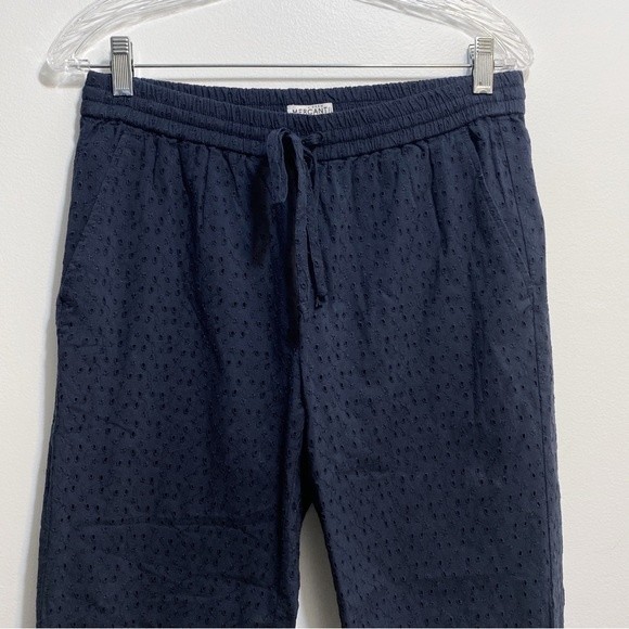 J. Crew NWT Eyelet Drawstring Pants Navy Blue S - Picture 5 of 10